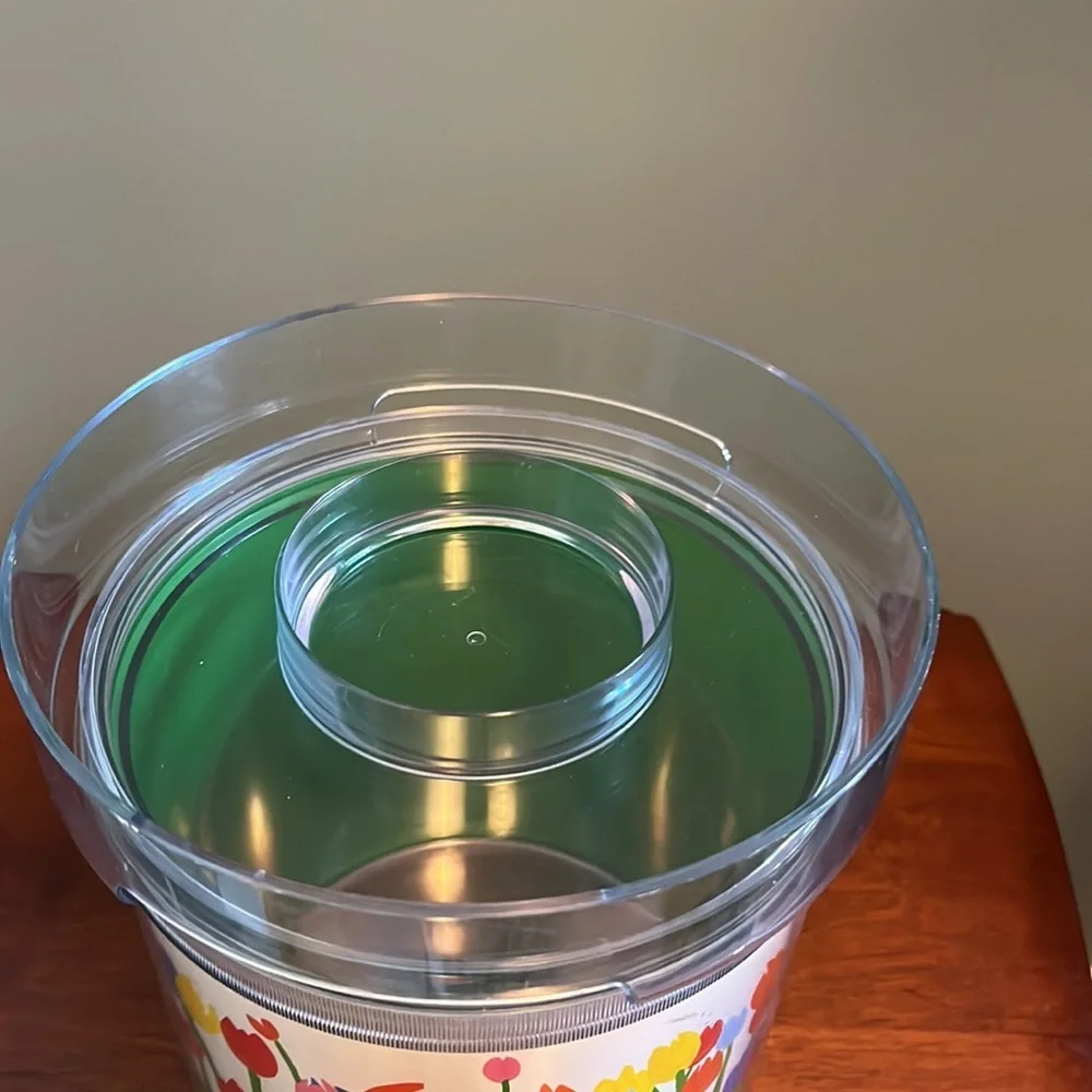 Vintage St. Tropez Mod Ice Bucket Tulip 60s‎ 70s Colorful Spring Summer Audrey